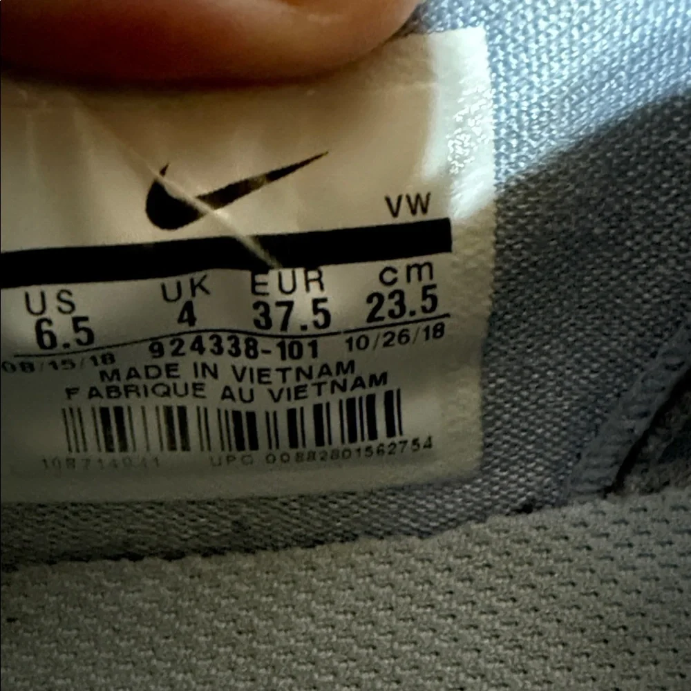 Womens Nike Cream and White Running Shoes size 6.5